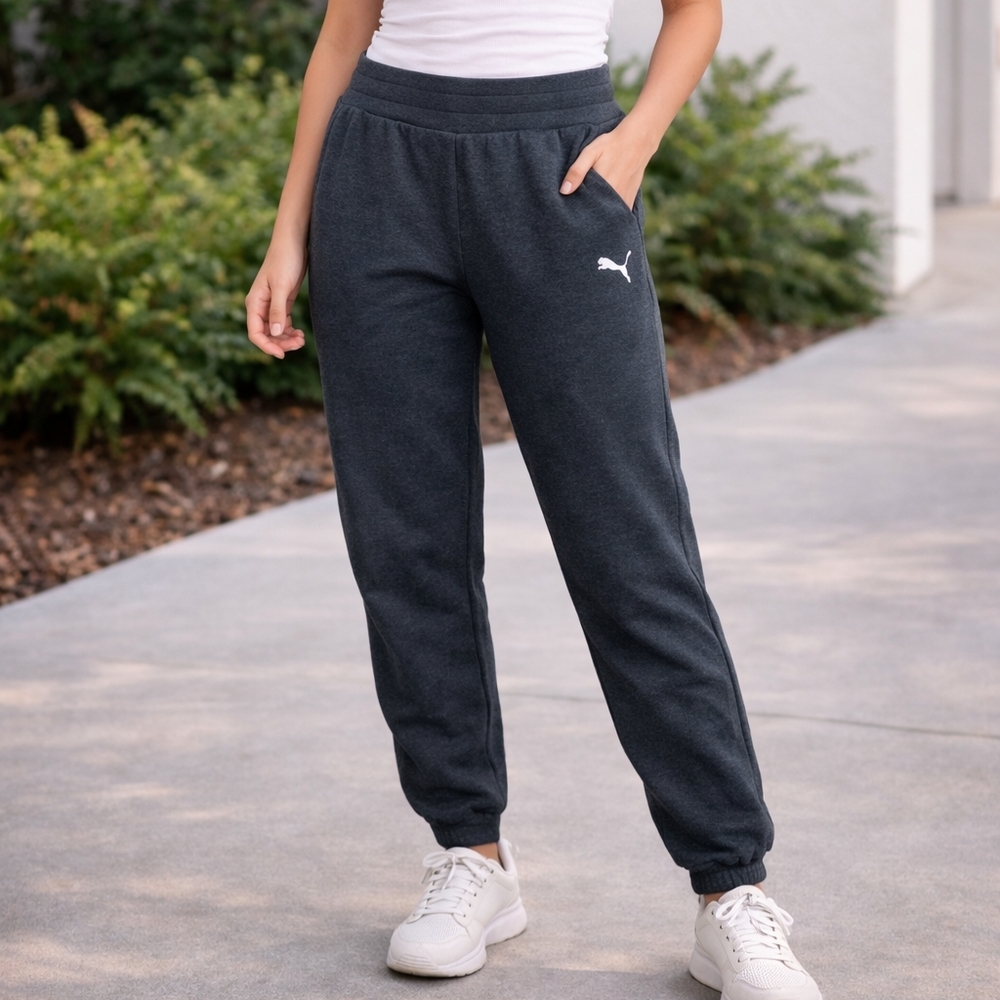 Puma Size S Charcoal Gray Sweatpants Women’s Athletic Joggers